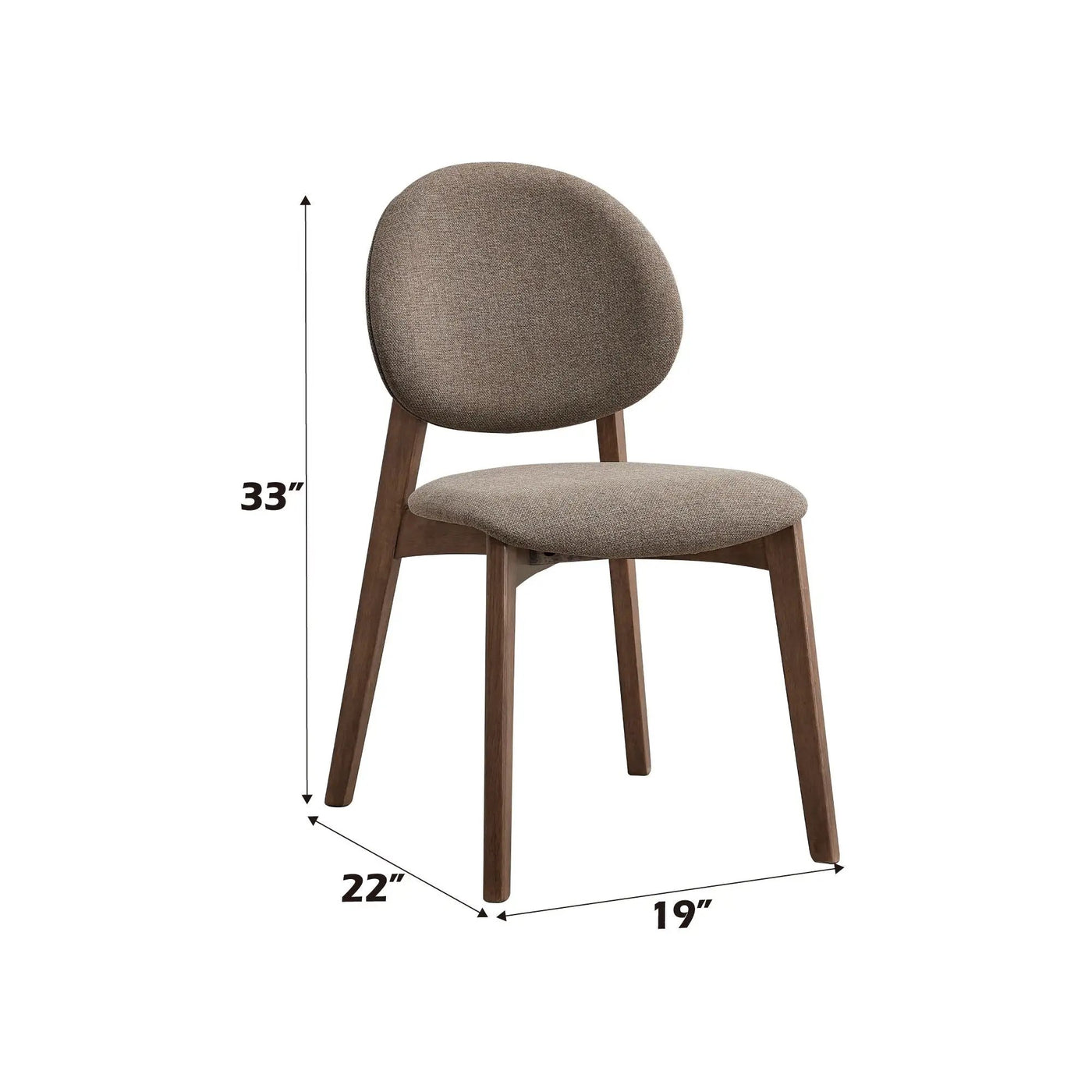 Hadasa Side Chair, Elegant Upholstery (Set of 2) by HouseOfZazla