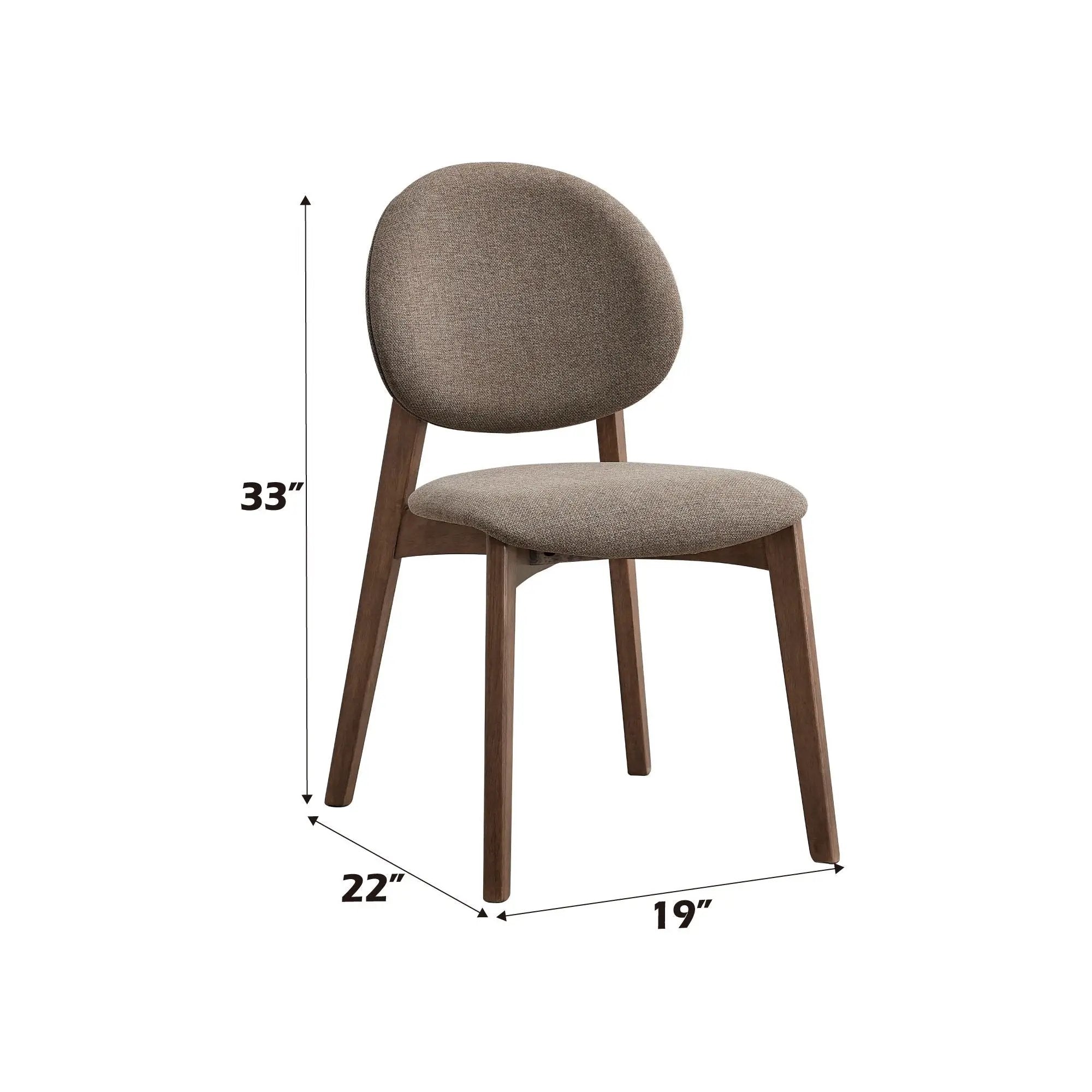 Hadasa Side Chair, Elegant Upholstery (Set of 2) by HouseOfZazla