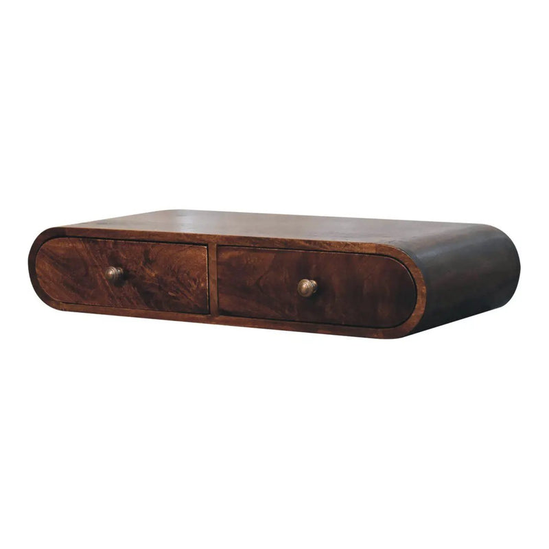 Wall Mounted Console Table - Walnut by HouseOfZazla