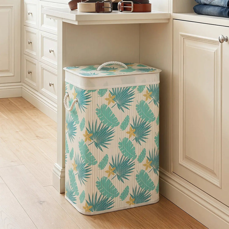 19 Gallon Bamboo Laundry Hamper with Removable Liner by DirectDeals