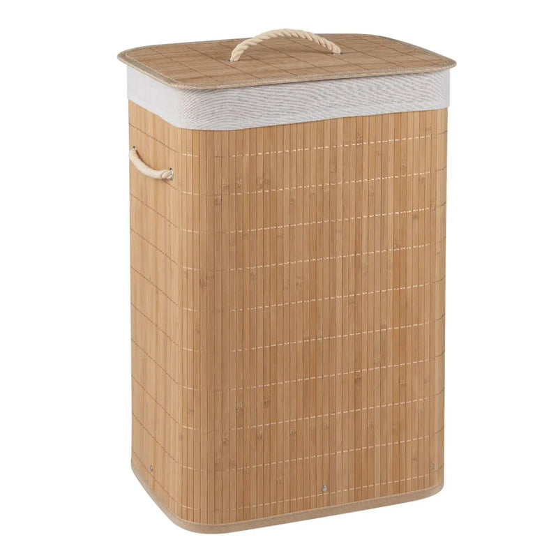 19 Gallon Bamboo Laundry Hamper with Removable Liner by DirectDeals