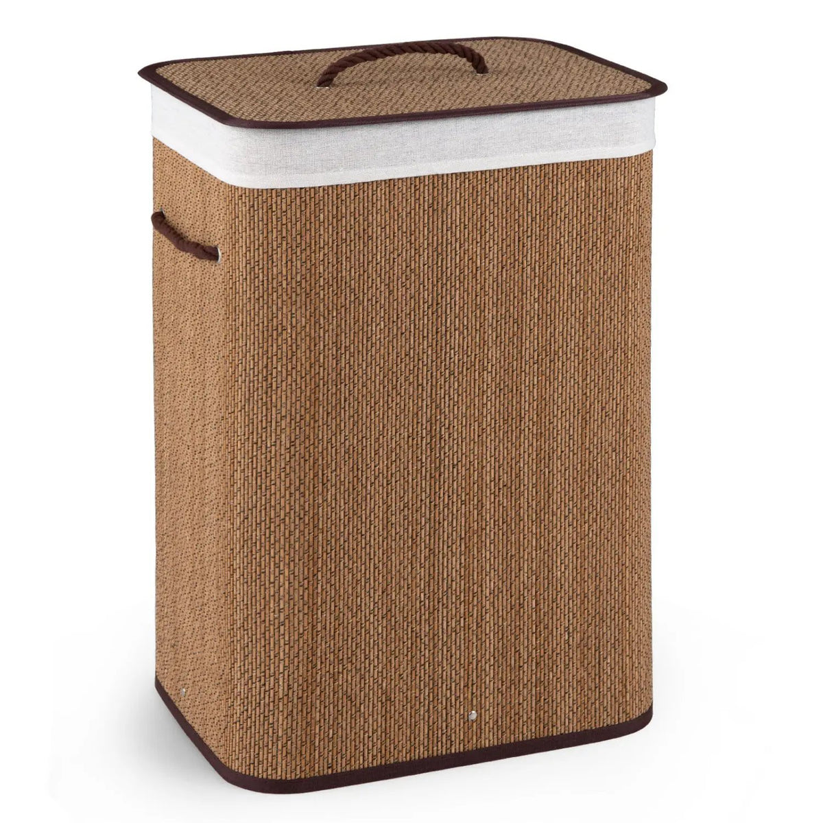 19 Gallon Bamboo Laundry Hamper with Removable Liner by DirectDeals
