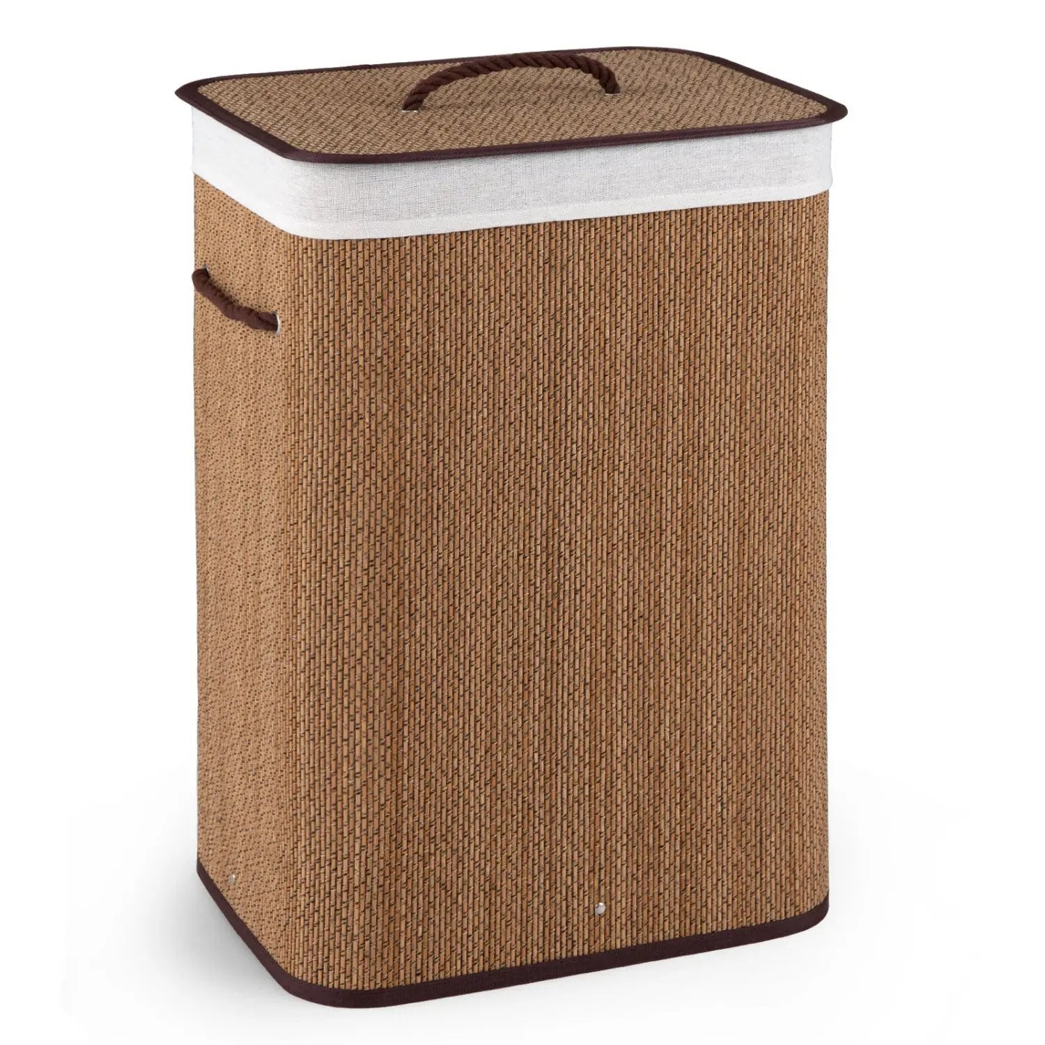 19 Gallon Bamboo Laundry Hamper with Removable Liner by DirectDeals