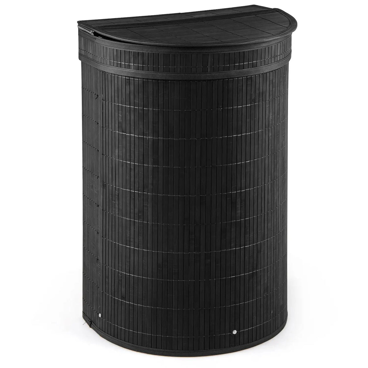 19 Gallon Bamboo Laundry Hamper with Zippered Lid by DirectDeals