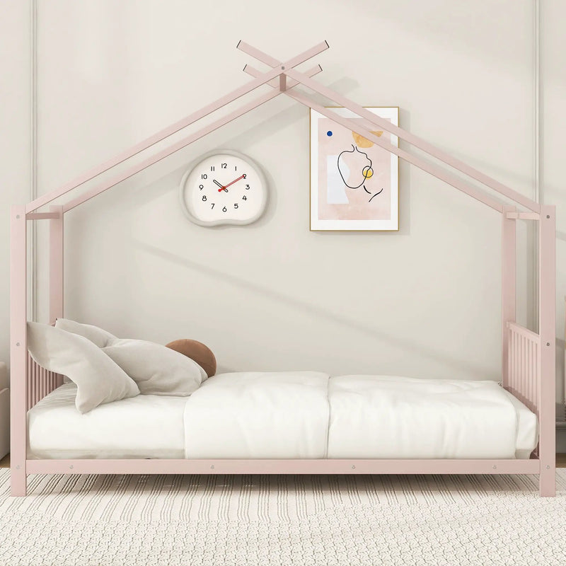Metal House Platform Bed With Modern Design And Durable Frame by Unique Piece Furniture