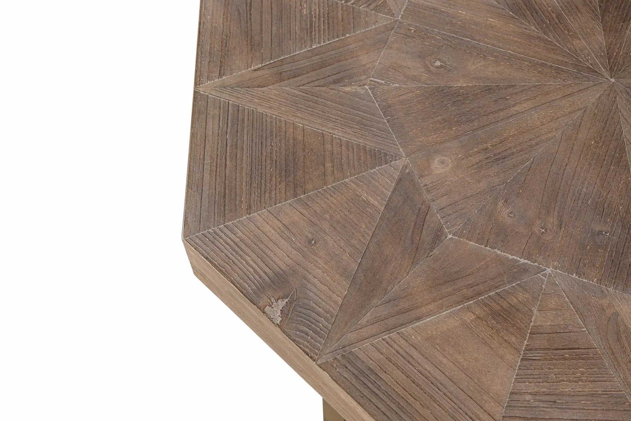 Wood Octagonal Vintage Patchwork Coffee Table by HouseOfZazla