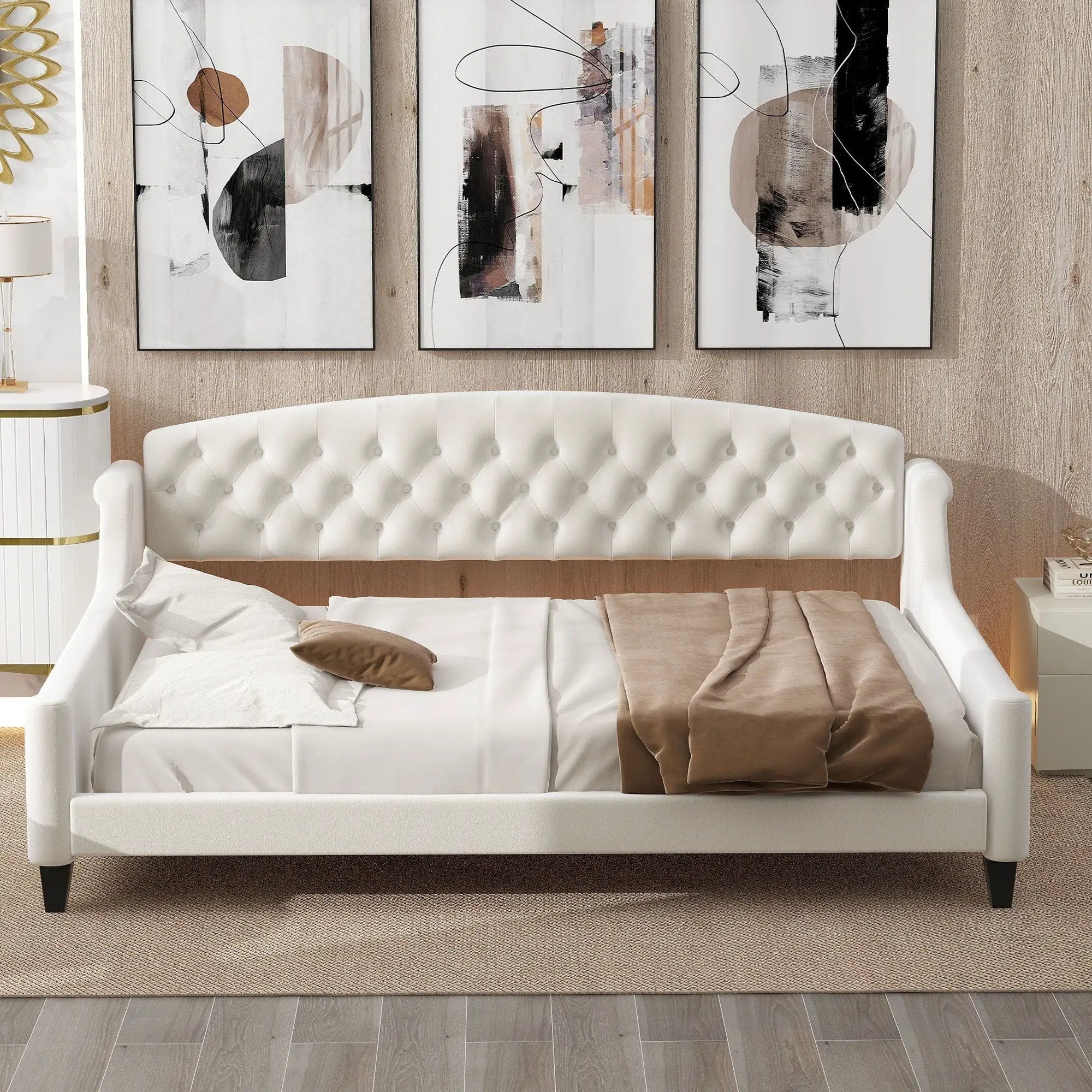 Modern Tufted Button Daybed by Unique Piece Furniture