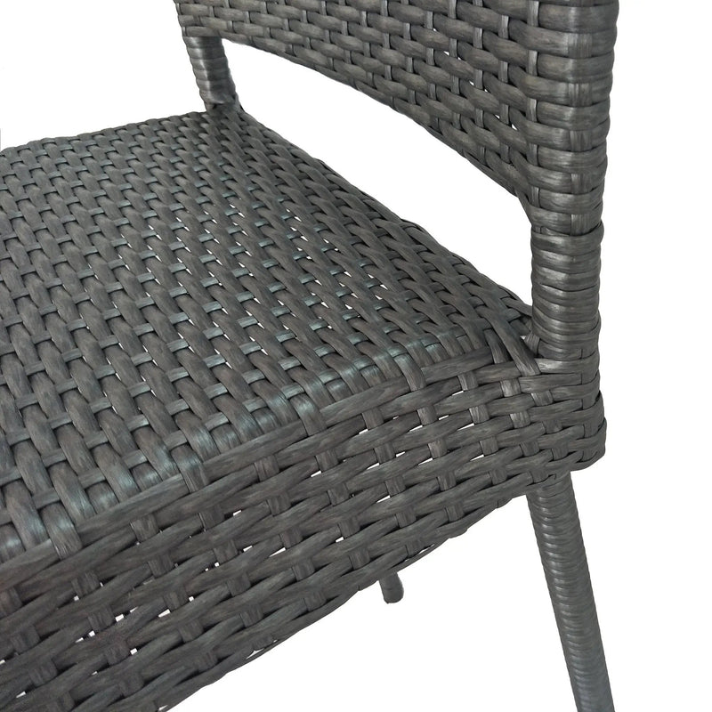 29" Outdoors PE Rattan Armless Barstools, Set of 2 by HouseOfZazla