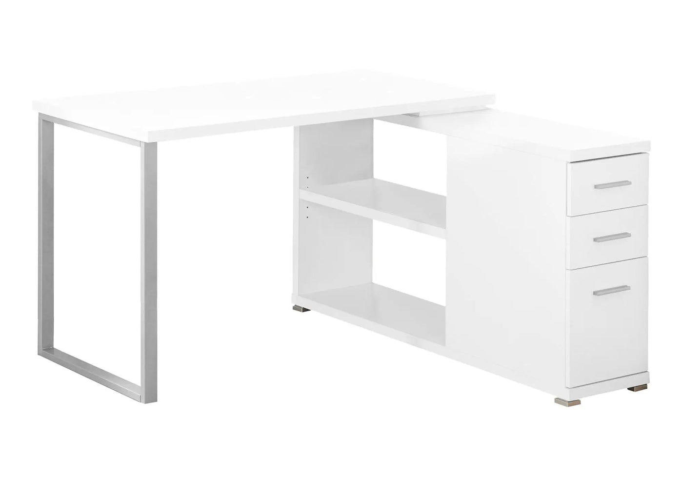 Computer Desk, Home Office, Corner, Left, Right Set - Up, Storage Drawers, L Shape, Laptop, And Contemporary & Modern by Unique Piece Furniture