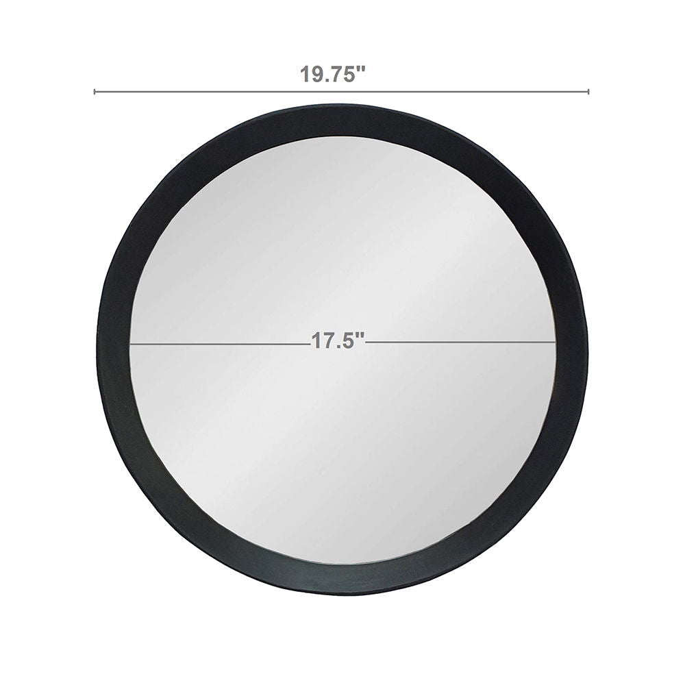 Transitional Mango Wood Wall Mirror with Frame - Multiple Colors, photo 13 of 40