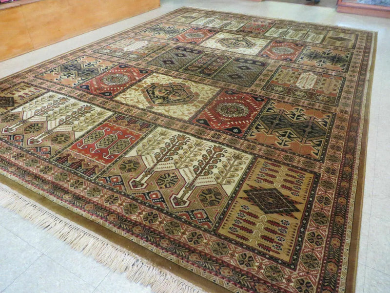 Couristan Rug 10x14, Large Belgium Power Loomed Wool Carpet 10 x 14 ft, Brown Tan Cream Oriental Rug, Living Room Rug, Large Area Rug by Jewel Rugs