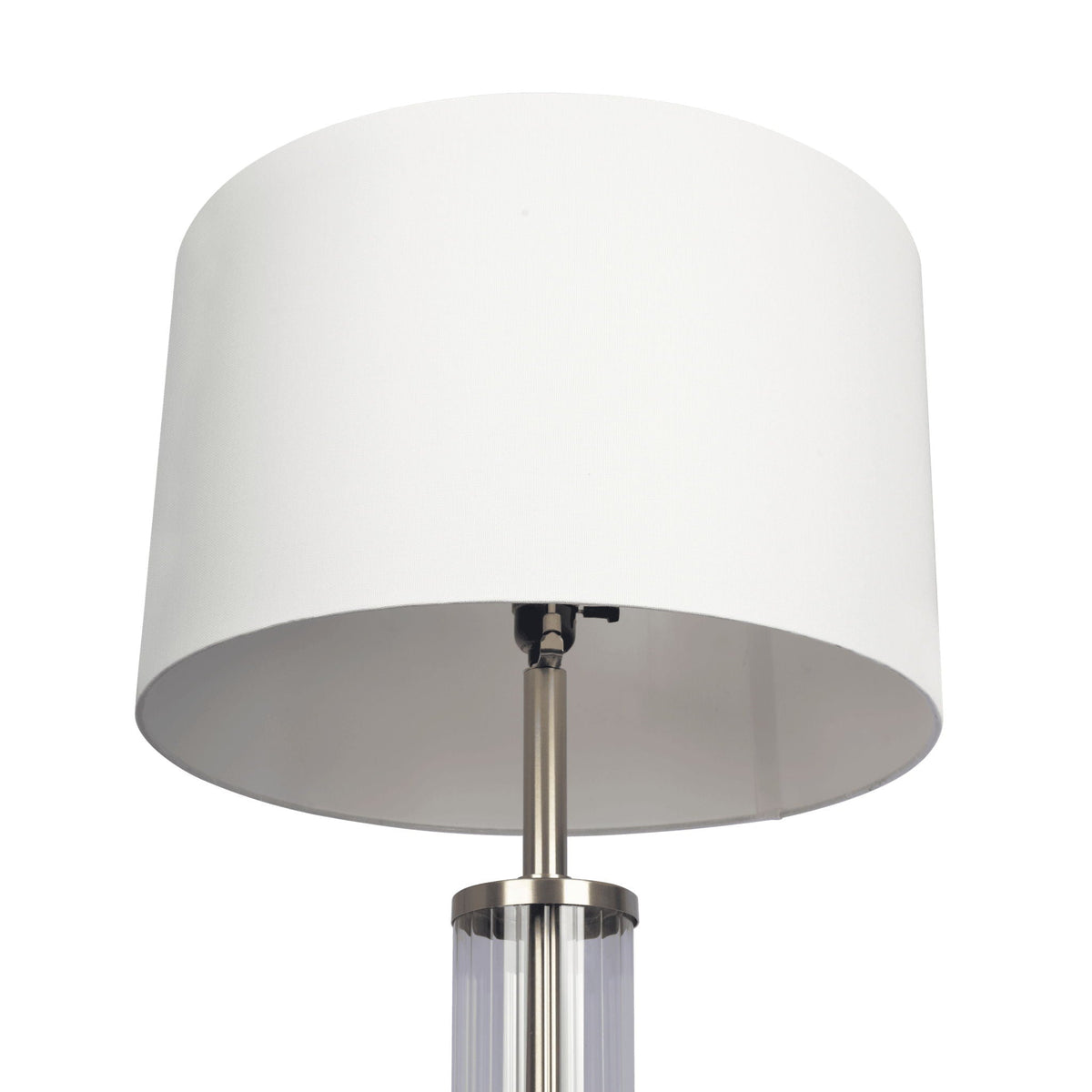 Nimbus Floor Lamp With 3-Way Rotary Switch Clear Body Base - Silver Gray / White, photo 3 of 5