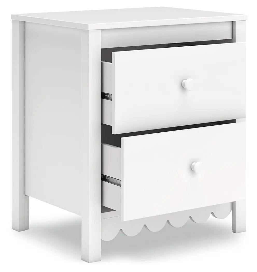 Hallityn - Two Drawer Night Stand - White by Unique Piece Furniture