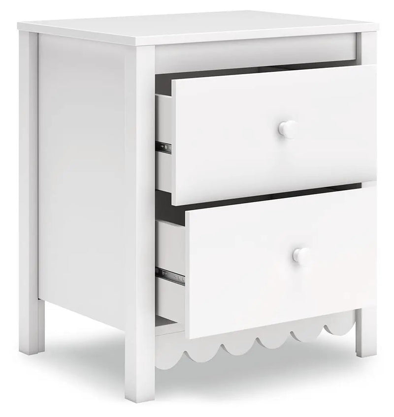 Hallityn - Two Drawer Night Stand - White by Unique Piece Furniture