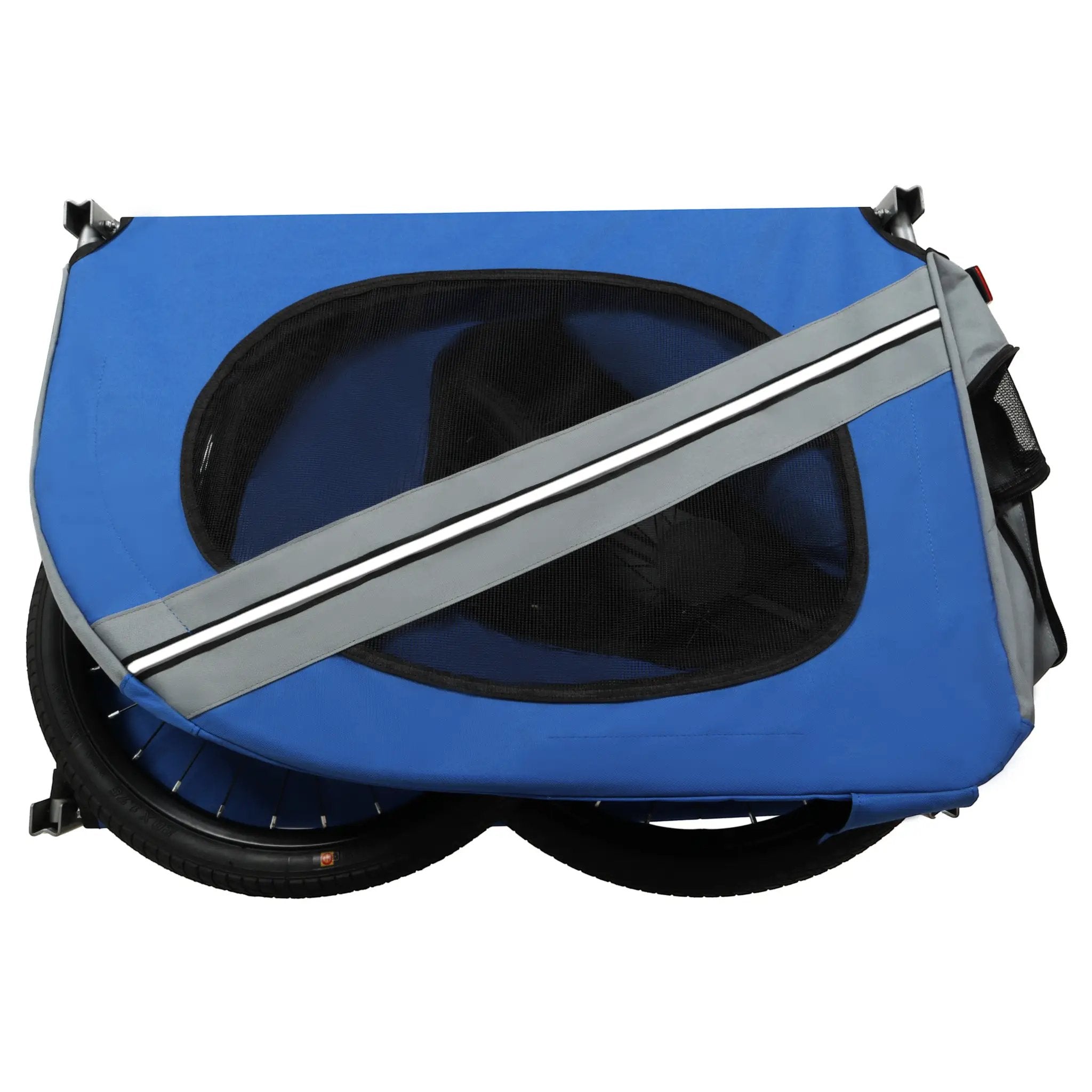 Large Folding Bike Trailer for Dogs – 66LB Capacity All-Terrain Pet Carrier by HouseOfZazla