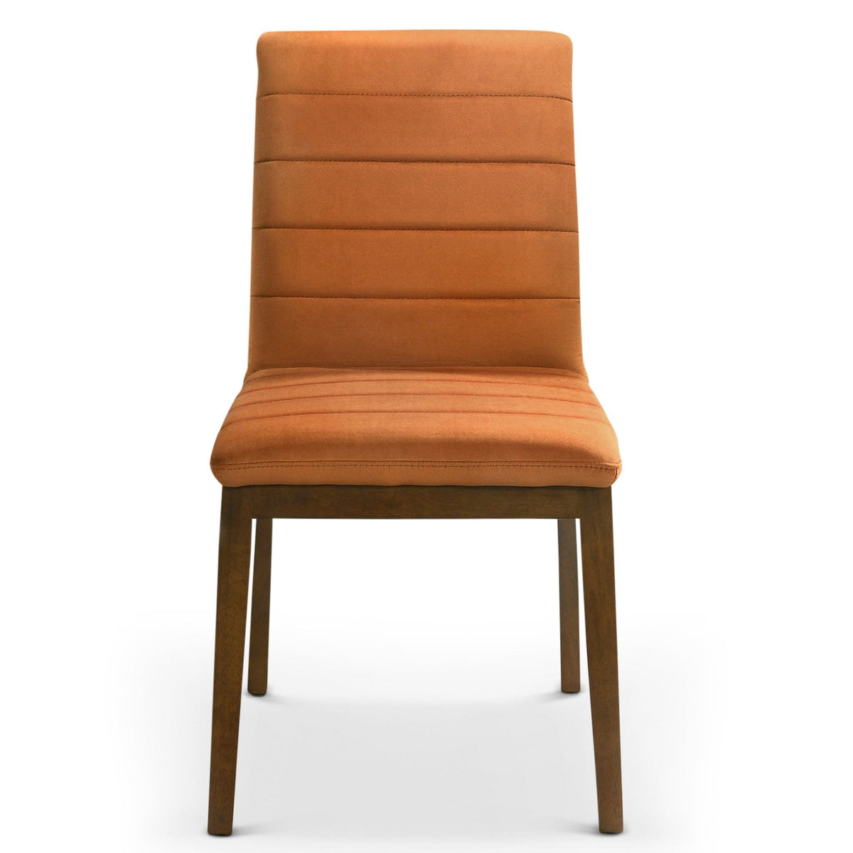 Modern Dining Chair Set with Solid Wood Base (Set of 2) - Orange or White, photo 6 of 27