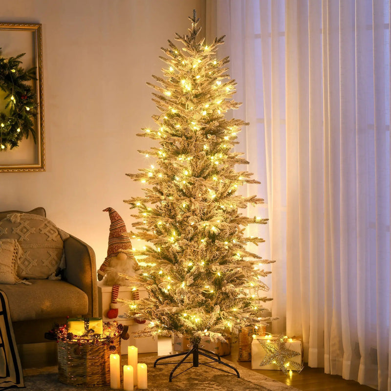 HOMCOM 6ft Tall Prelit Artificial Christmas Tree by HouseOfZazla