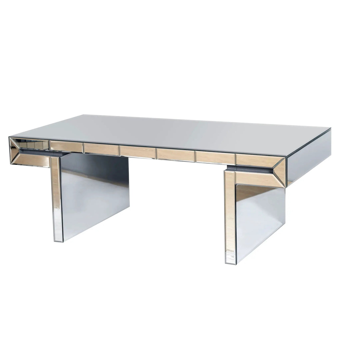 American Vintage Industrial Coffee Table, Double Tier Design by HouseOfZazla