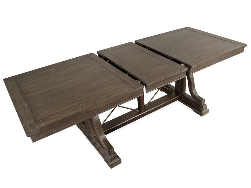 Westley Falls - Trestle Dining Table - Graphite, photo 4 of 7