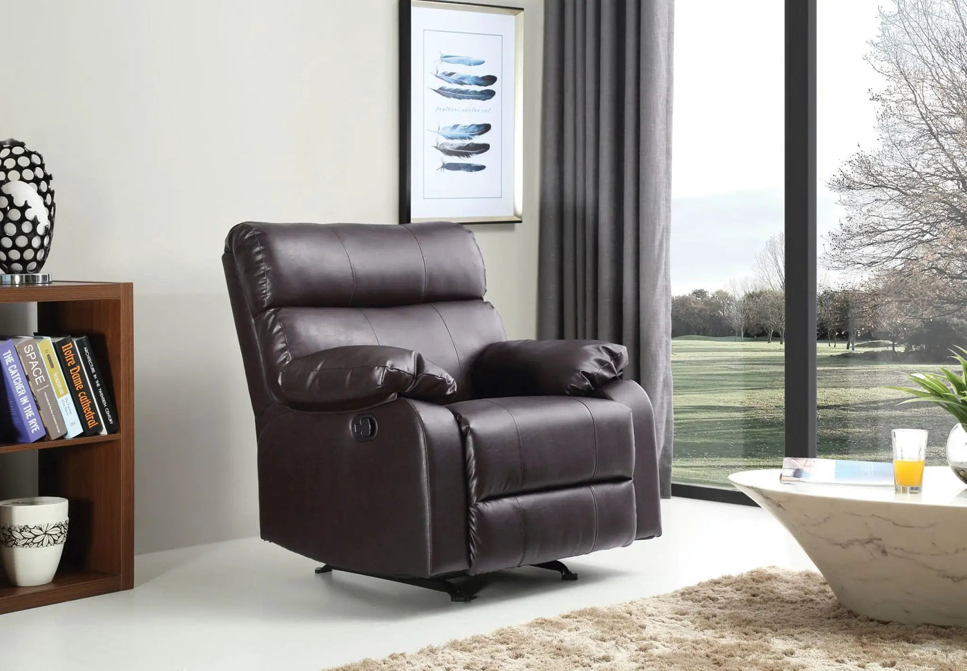 Modern Design Rocker Recliner by HouseOfZazla