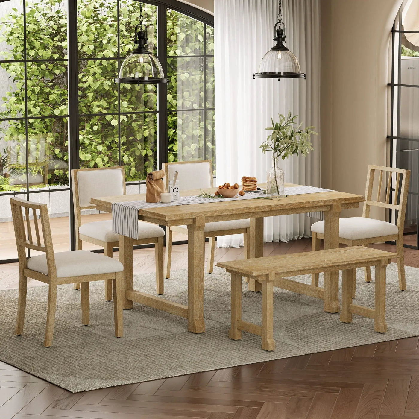 6 Piece Kitchen & Dining Room Furniture by Unique Piece Furniture