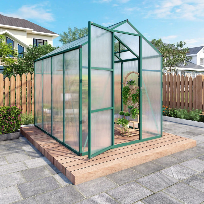 Polycarbonate Walk-In house, Raised Base For Outdoor In All Season by HouseOfZazla