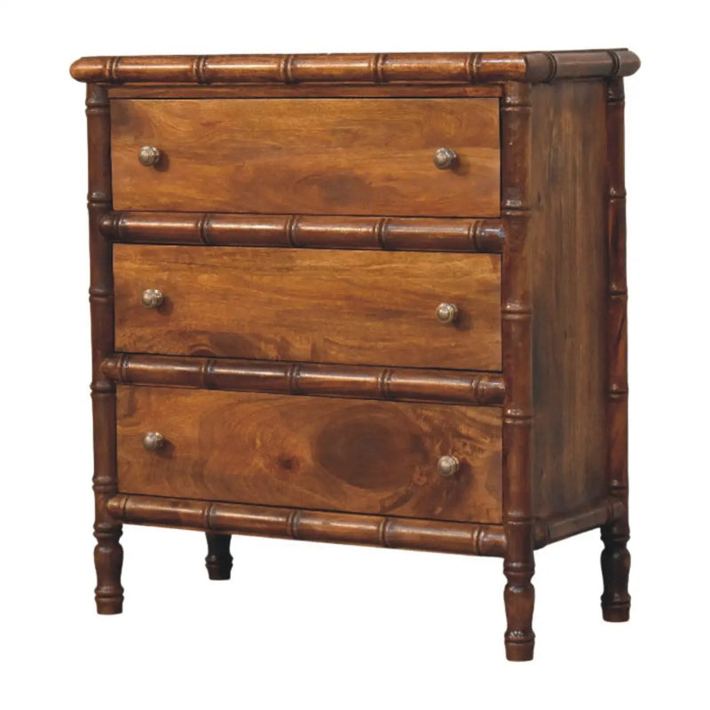 Solid Wood Bamboo 3 Drawer Chest by HouseOfZazla