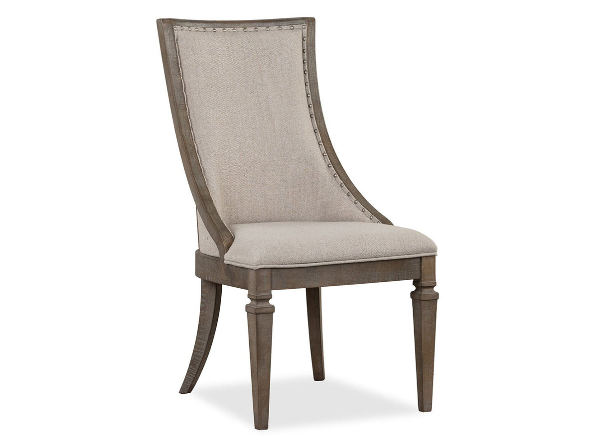 Lancaster - Dining Arm Chair With Upholstered Seat & Back (Set of 2) - Dovetail Gray, photo 2 of 7