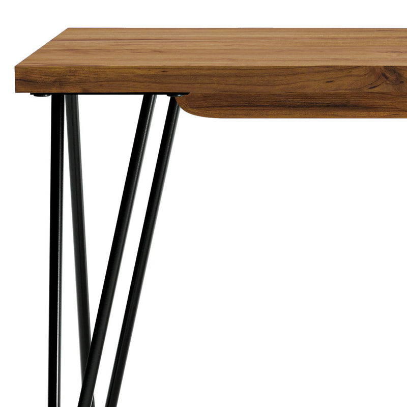 Natural Mango Wood Accent Bench with Metal Hairpin Legs - Natural, photo 2 of 8