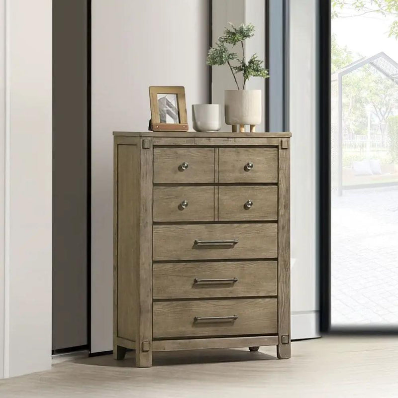 Colton - Chest - Antique White Oak by Unique Piece Furniture