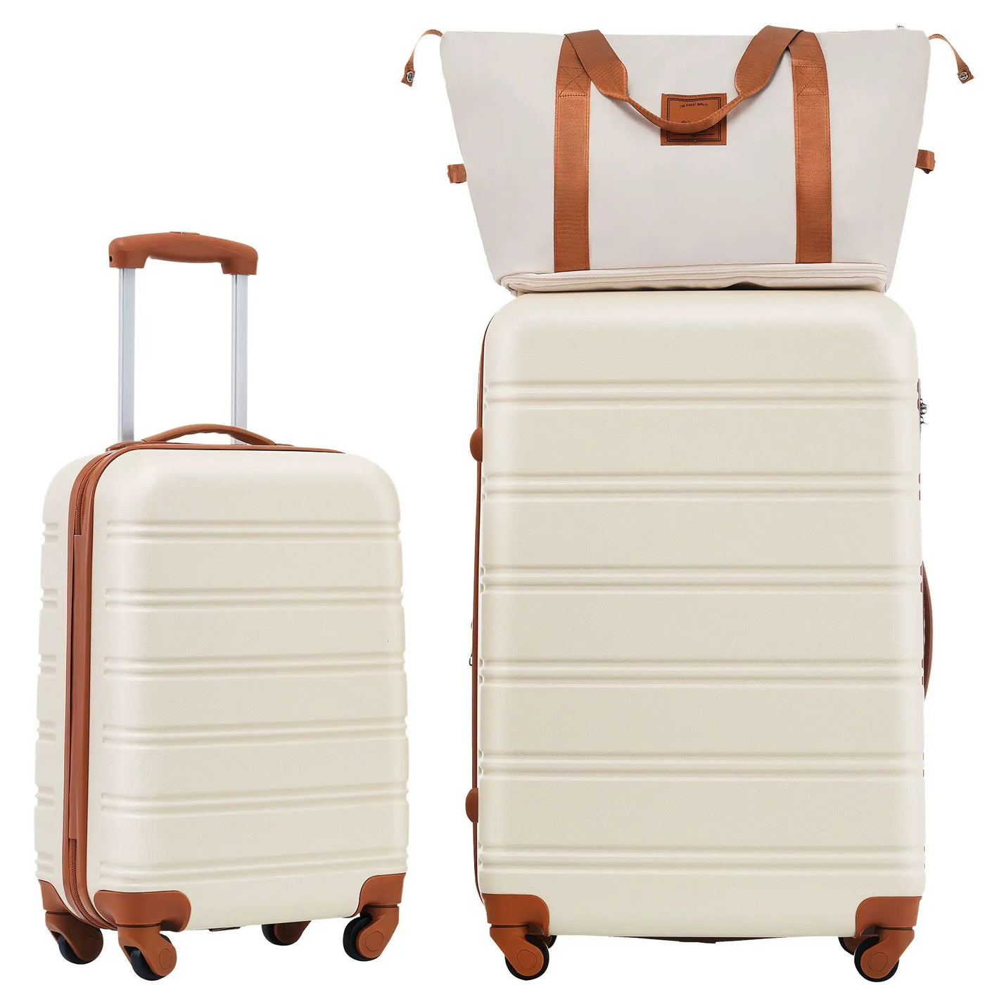 Hardshell Luggage Sets 2 Pieces + Bag Spinner Suitcase With Tsa Lock Lightweight 20" / 28" by HouseOfZazla