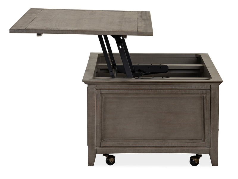 Paxton Place - Lift Top Storage Cocktail Table With Casters - Dovetail Gray, photo 2 of 7