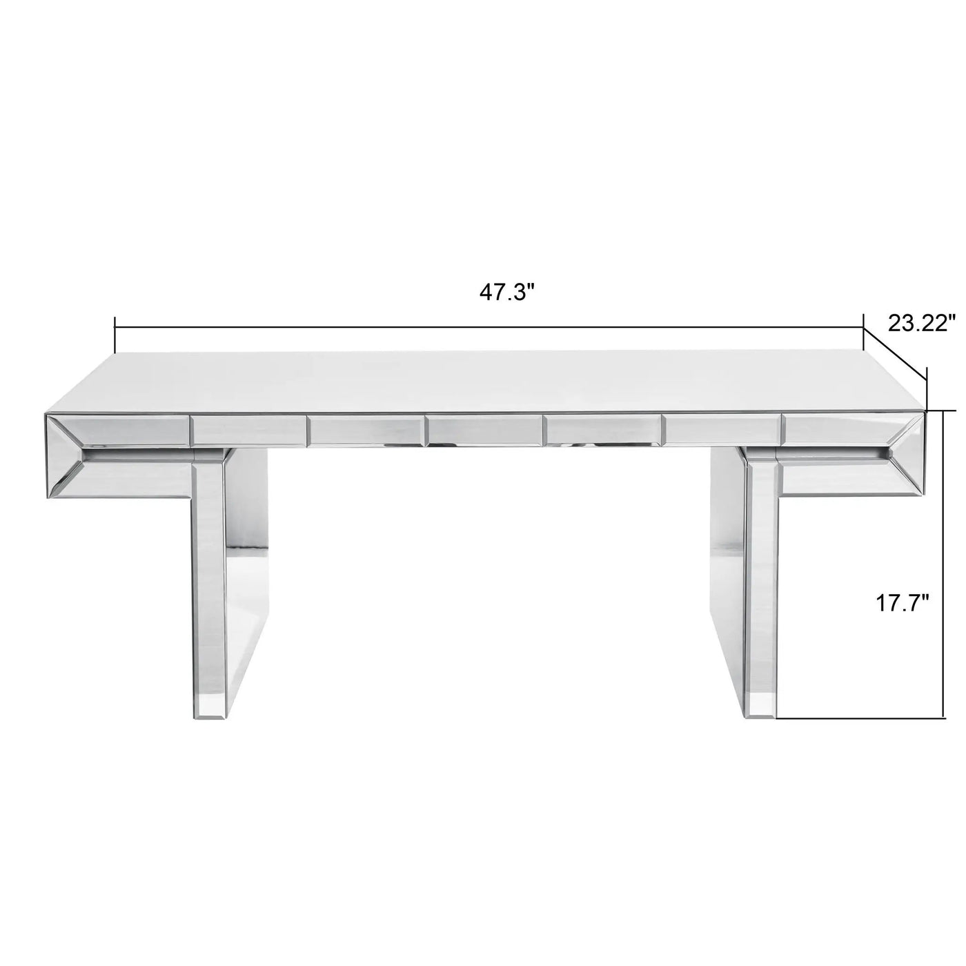 American Vintage Industrial Coffee Table, Double Tier Design by HouseOfZazla