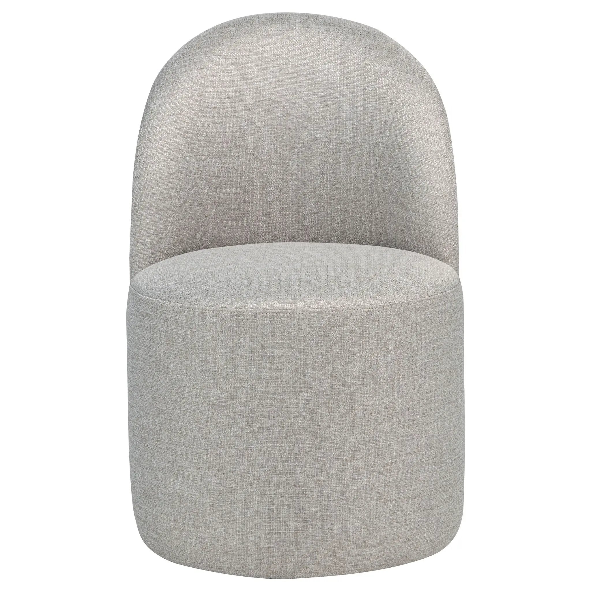 Aubrey Upholstered Barrel Dining Side Chair Beige (Set of 2) by Unique Piece Furniture