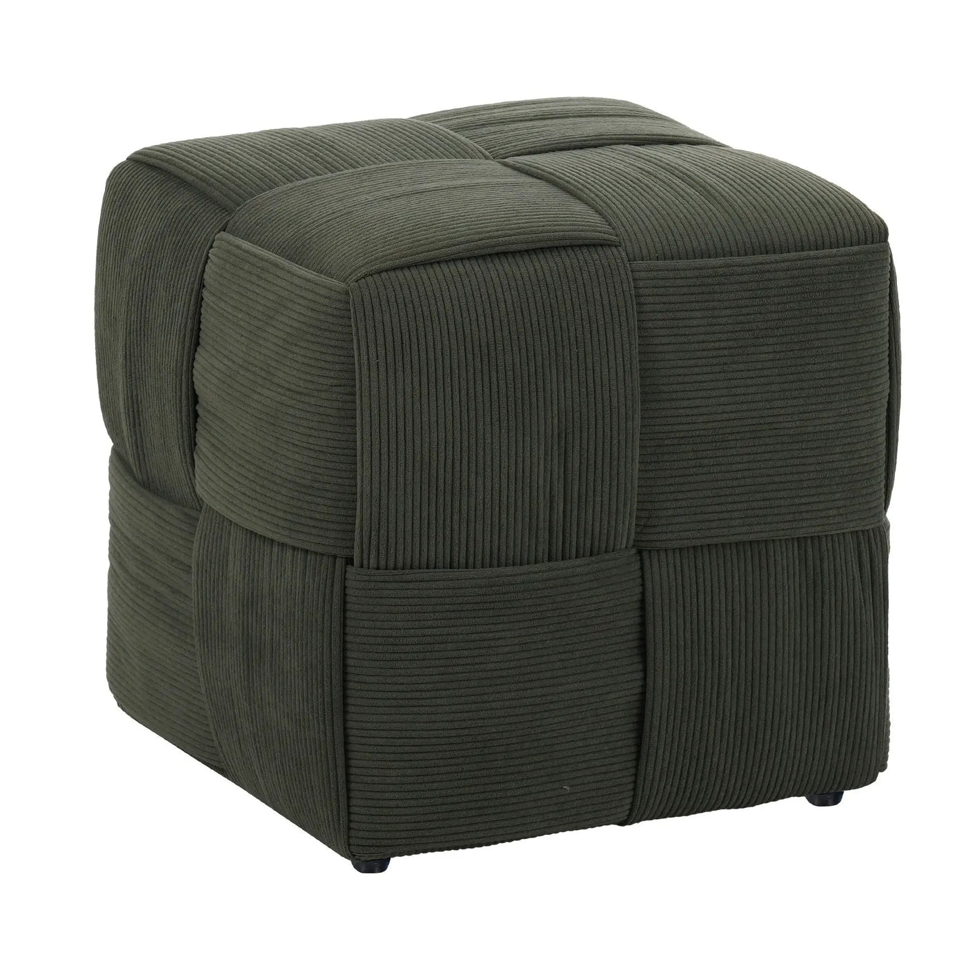 Square Ottoman Foot Rest With Woven Design by HouseOfZazla