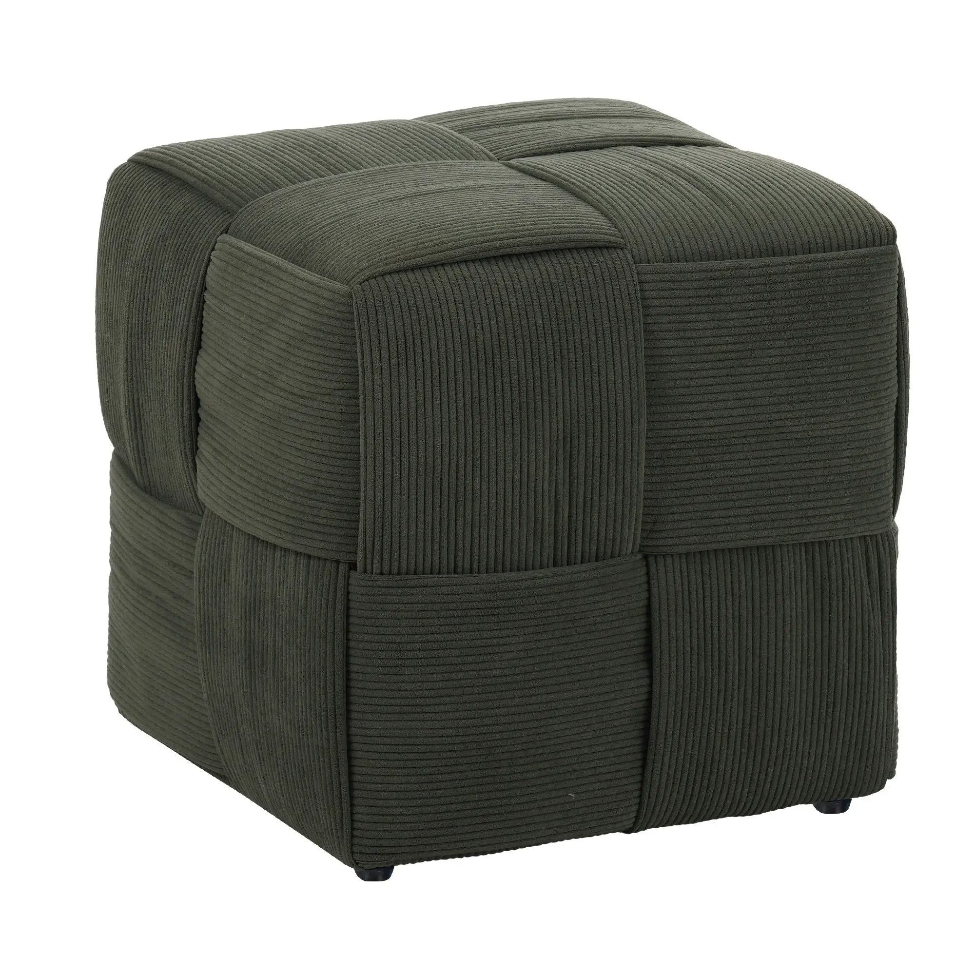 Modern Ottoman Foot Rest With Woven Design by Unique Piece Furniture