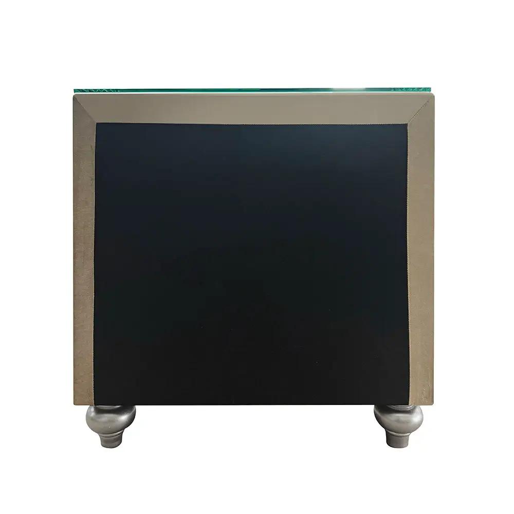 Lucienne - Nightstand - Beige Velvet by Unique Piece Furniture