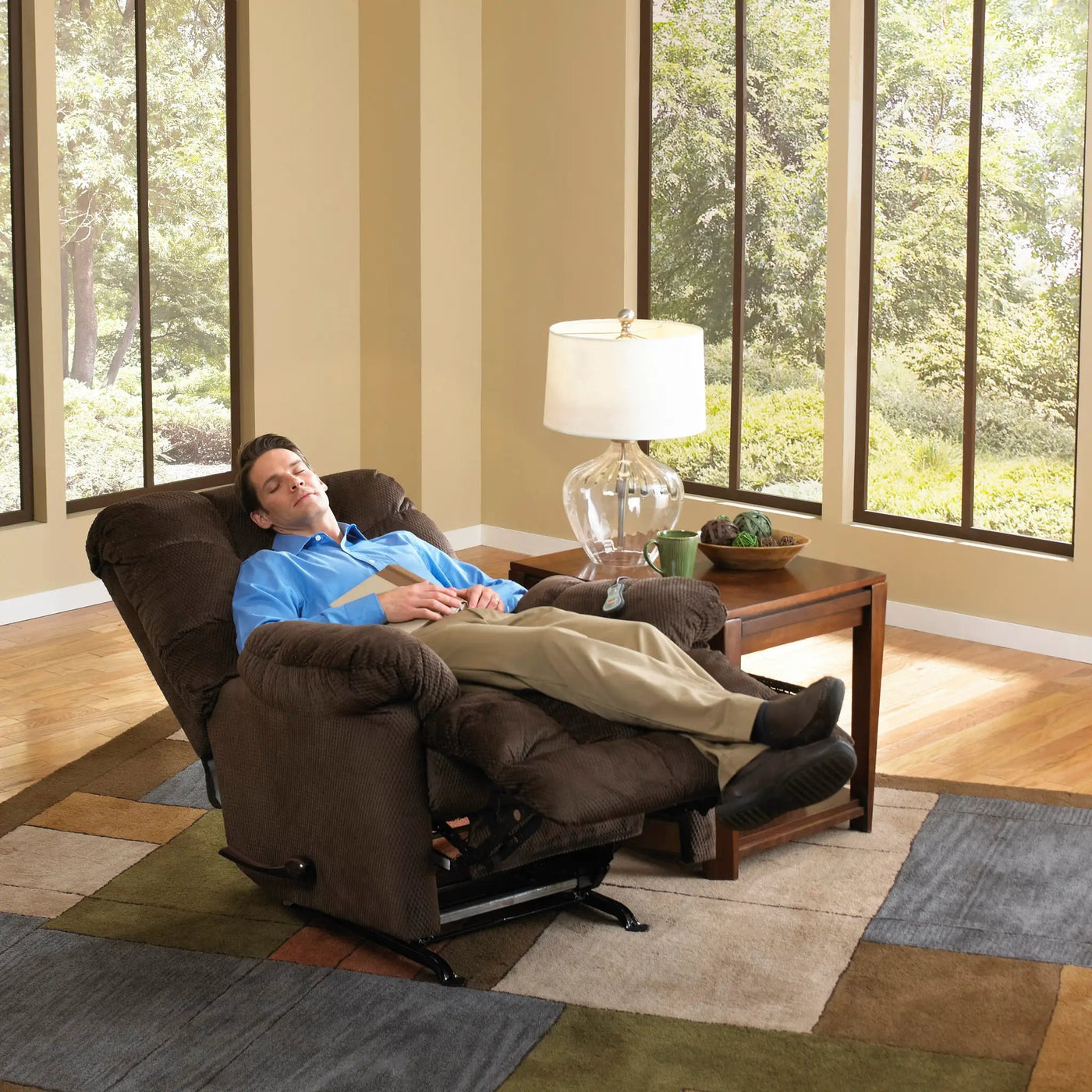 Nettles - Chaise Rocker Reclining With Deluxe Heat/Massage by Unique Piece Furniture
