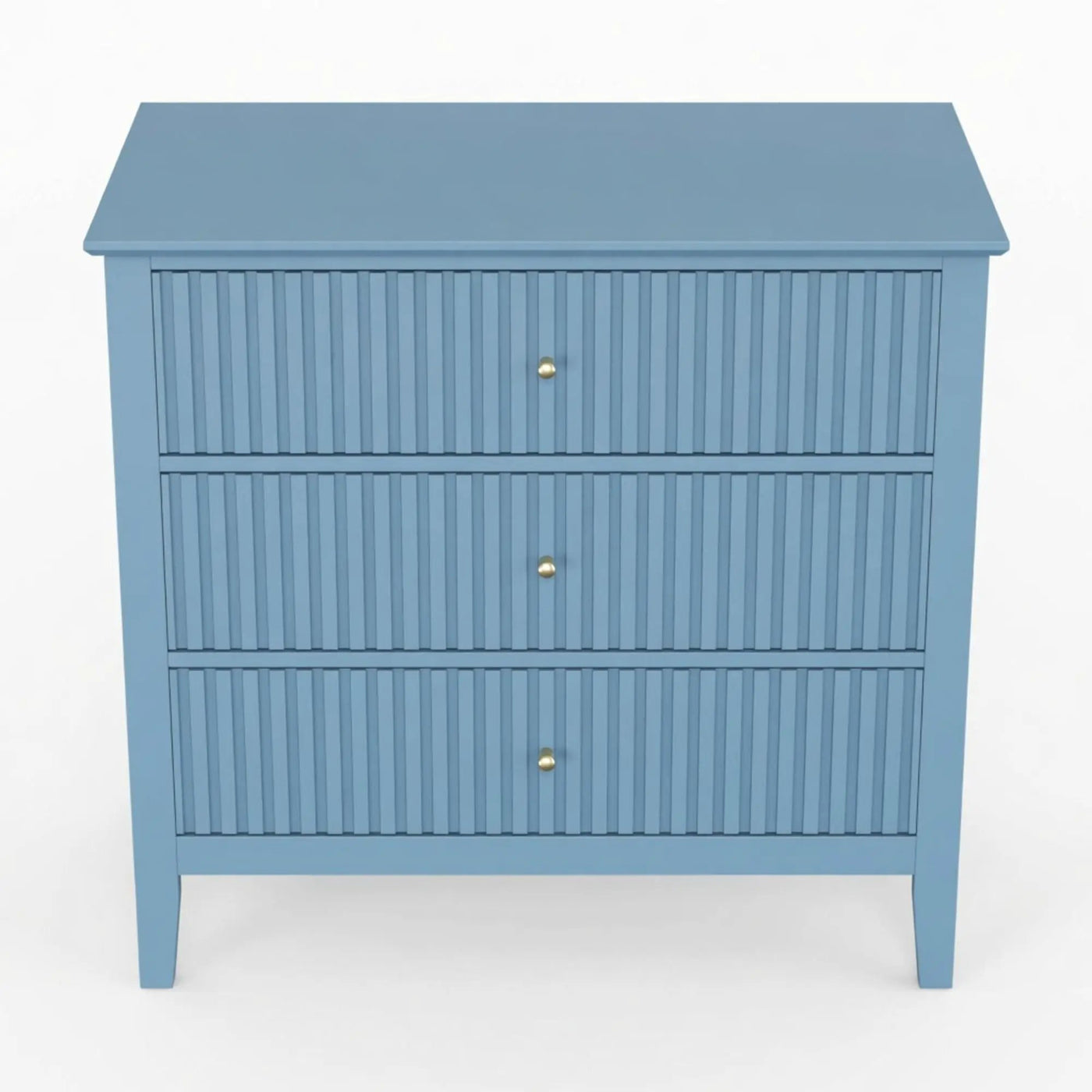 Fluted 3 Drawer Nightstand With Soft Close Slides by HouseOfZazla