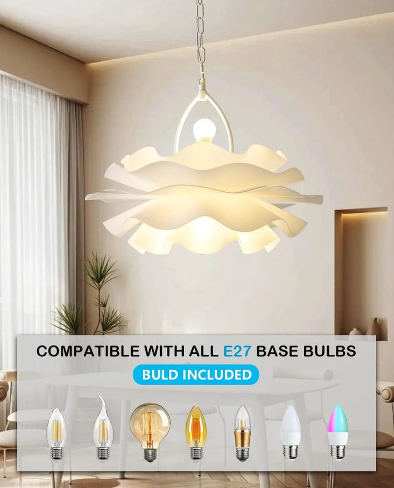 Chandeliers for Dining Room Lighting Fixtures Hanging,2-Light Romantic Modern Chandelier, Acrylic Flower Shape Chandeliers for Bedroom,Hallway, Living Room, Foyer, Office, Bar,Island Lights by Selzalot