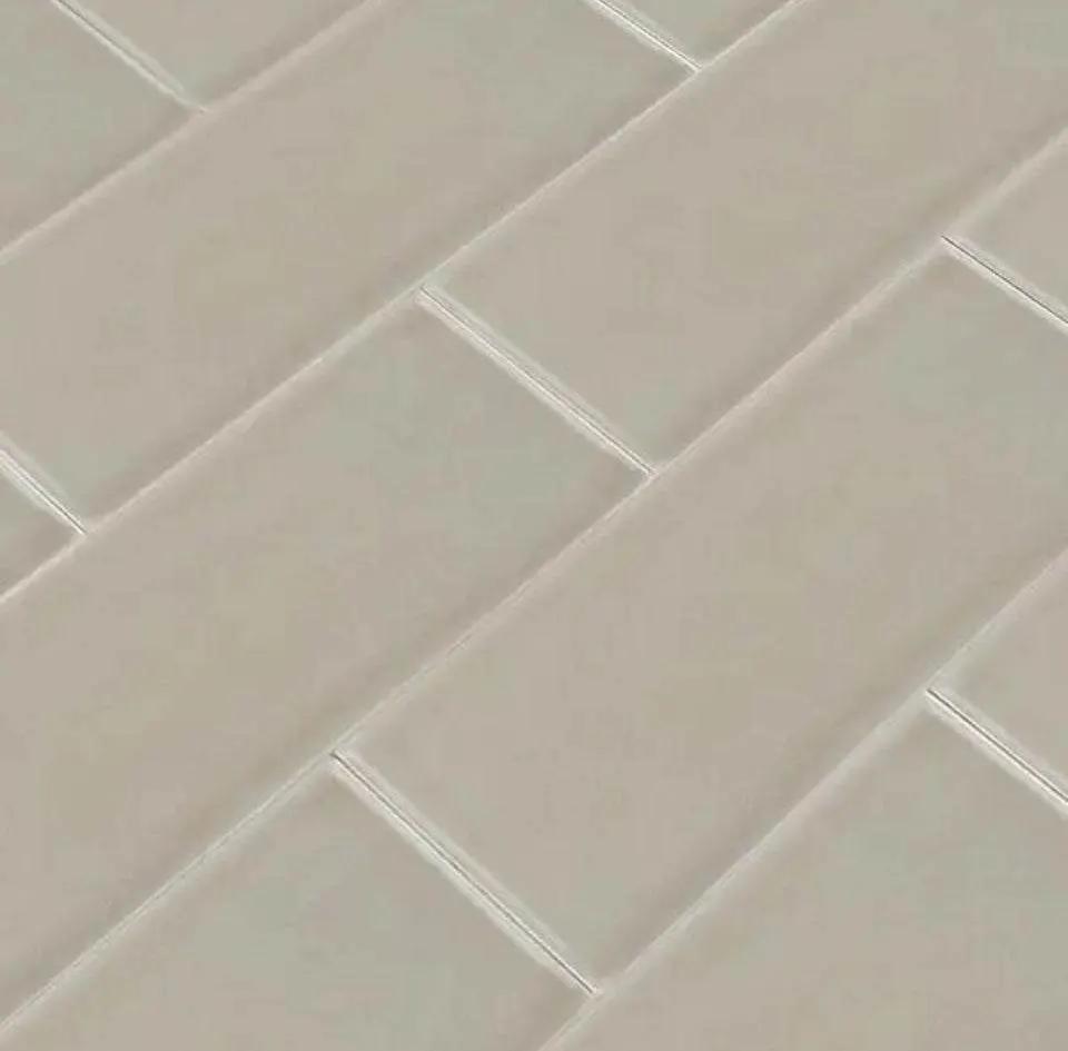 Open Box MSI Portico Pearl 4 in. x 12 in. Handcrafted Glossy Ceramic Subway Wall Tile (5 sq. ft. / case) by Selzalot