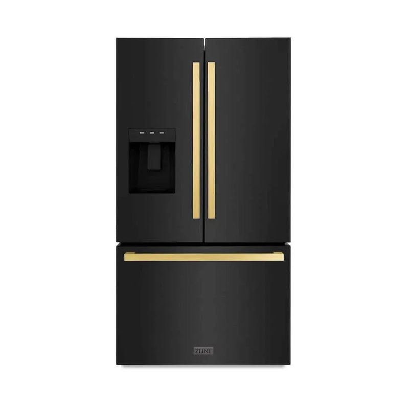 ZLINE 36" Refrigerator, Water, Ice Dispenser, Fingerprint Resistant, RSMZ-W-36-BS-FG by Farmhouse Kitchen and Bath
