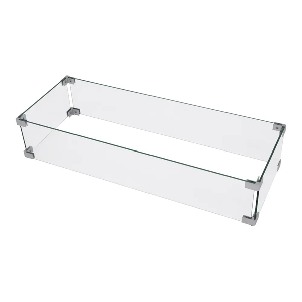 Westwood Fire Pit Tempered Clear Glass Wind Screen