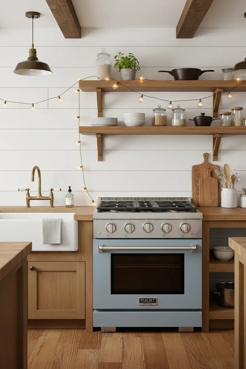 Kucht 30" Freestanding Professional Gas Range Liquid Propane KFX3000X/LP-LB by Farmhouse Kitchen and Bath