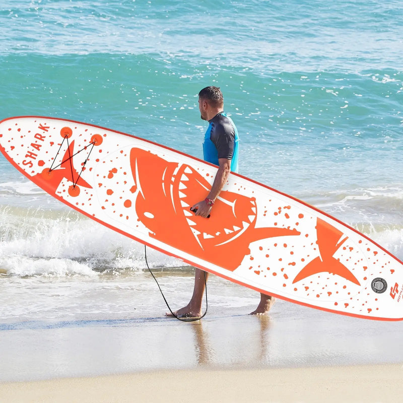 Inflatable Stand Up Paddle Board with Backpack Aluminum Paddle Pump by DirectDeals