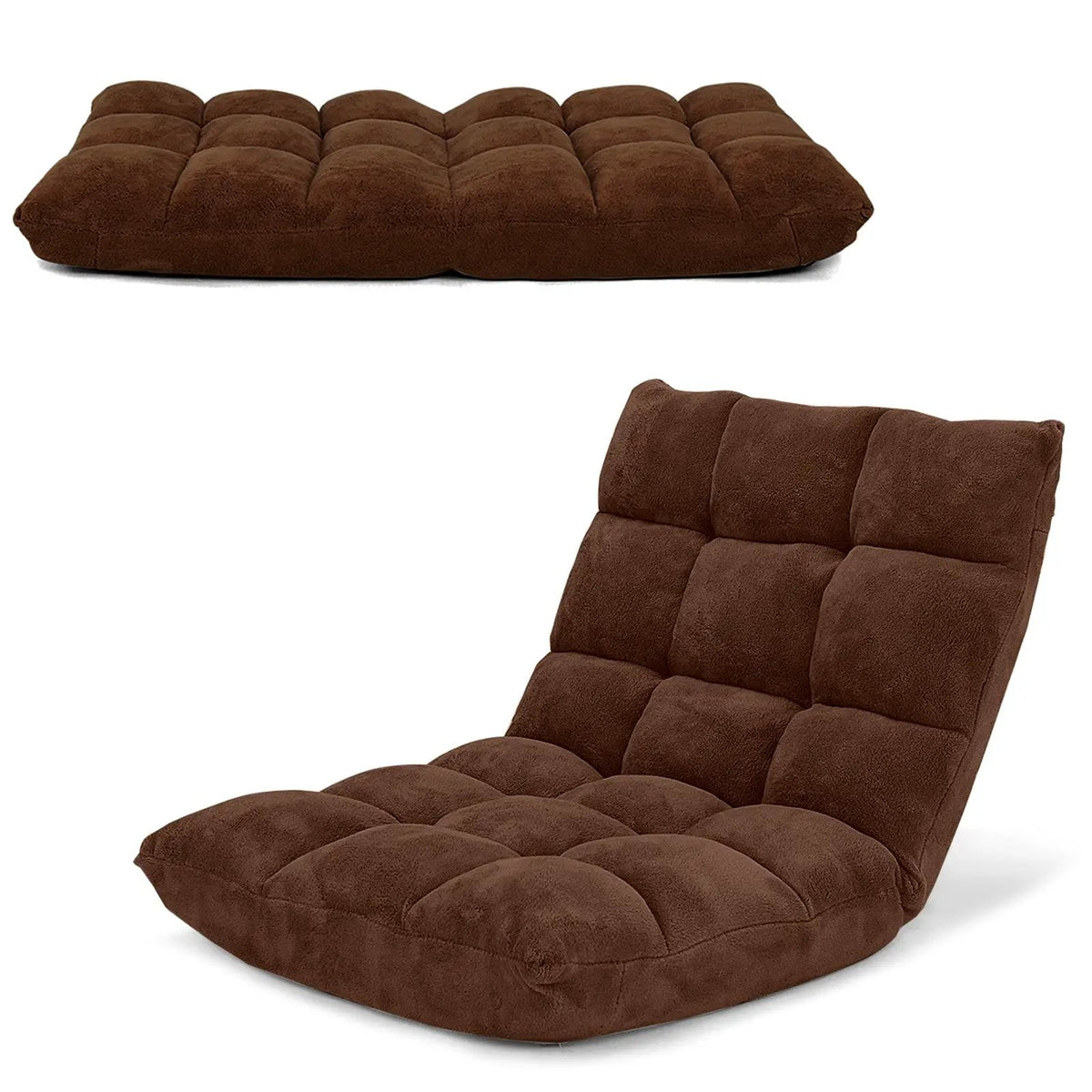 Adjustable 14-position Cushioned Floor Chair by DirectDeals