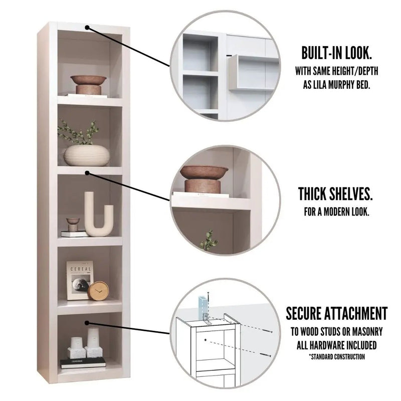 Black 84-in Tall Wooden Bookcase Shelf by Sharicks