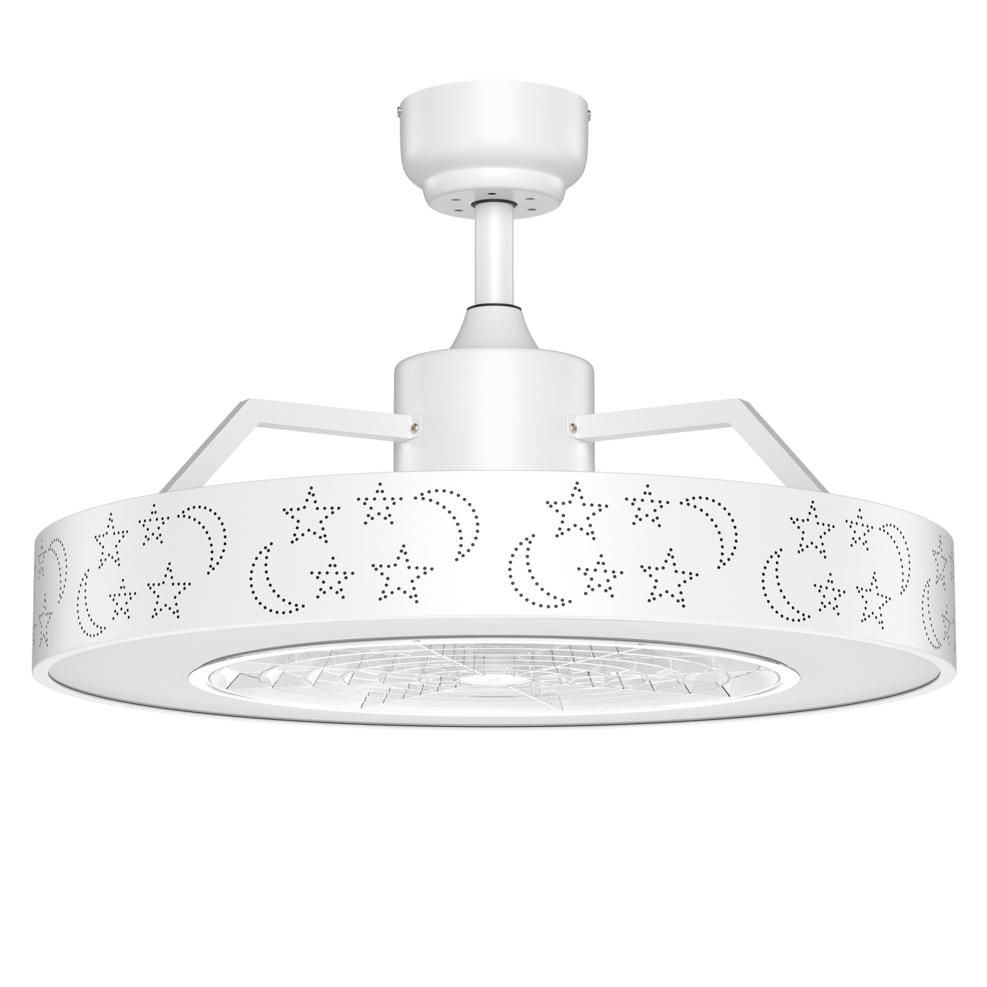 23 Inch Ceiling Fan with LED Light and Remote Control by DirectDeals