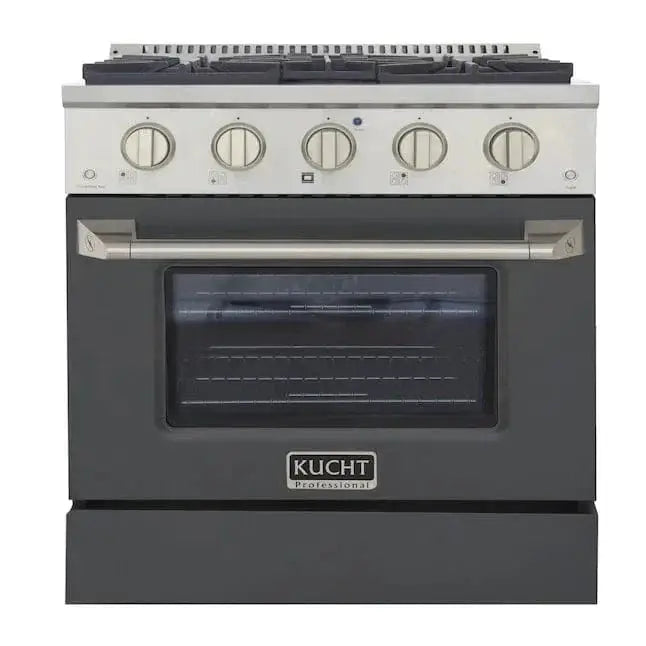 Kucht 30” Pro-Style Kitchen Dual Fuel Range - KDF302/LP-GR by Farmhouse Kitchen and Bath