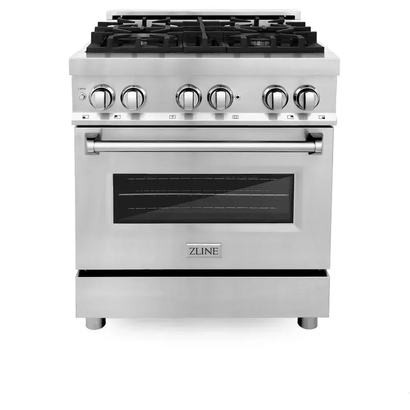 ZLINE 30" Bundled Stainless DualRange RangeHood Dishwasher 3KP-RAOTRH30-DWV by Farmhouse Kitchen and Bath